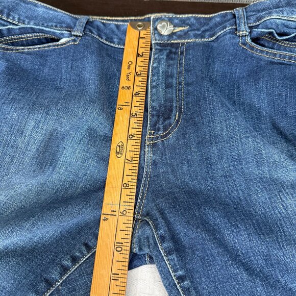 Fashion Bug Womens Size 14 Blue Denim Jeans Tapered Leg Mid-Rise - Picture 6 of 8